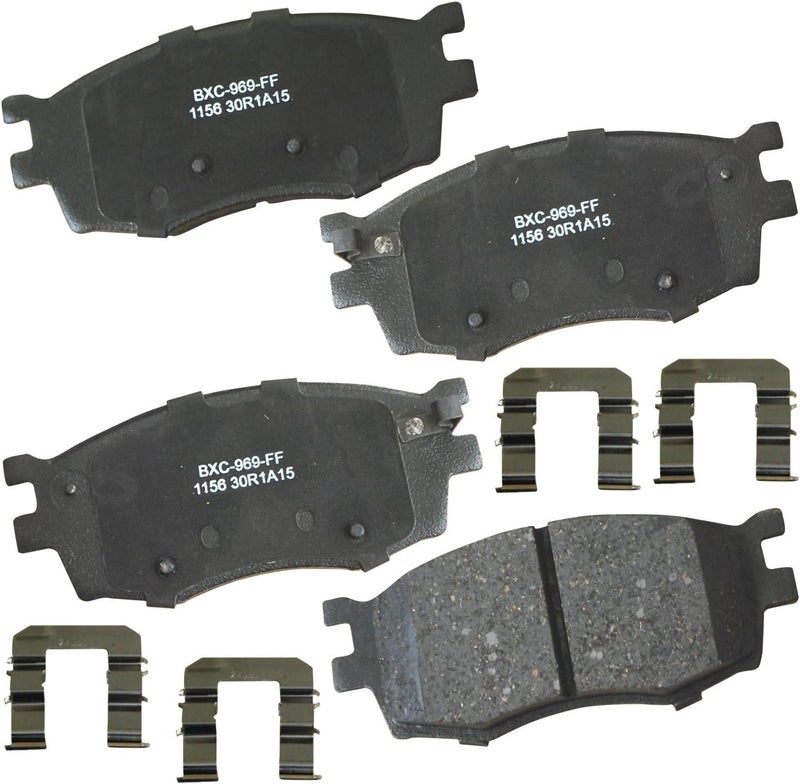Bendix Premium SBC1156 Ceramic Front Brake Pads for Dodge Attitude 2011-2006, Hyundai Accent 2011-2006, JAC J4 2020-2018, Kia Rio 2011-2006, Rio5 2011-2006 - Image 1
